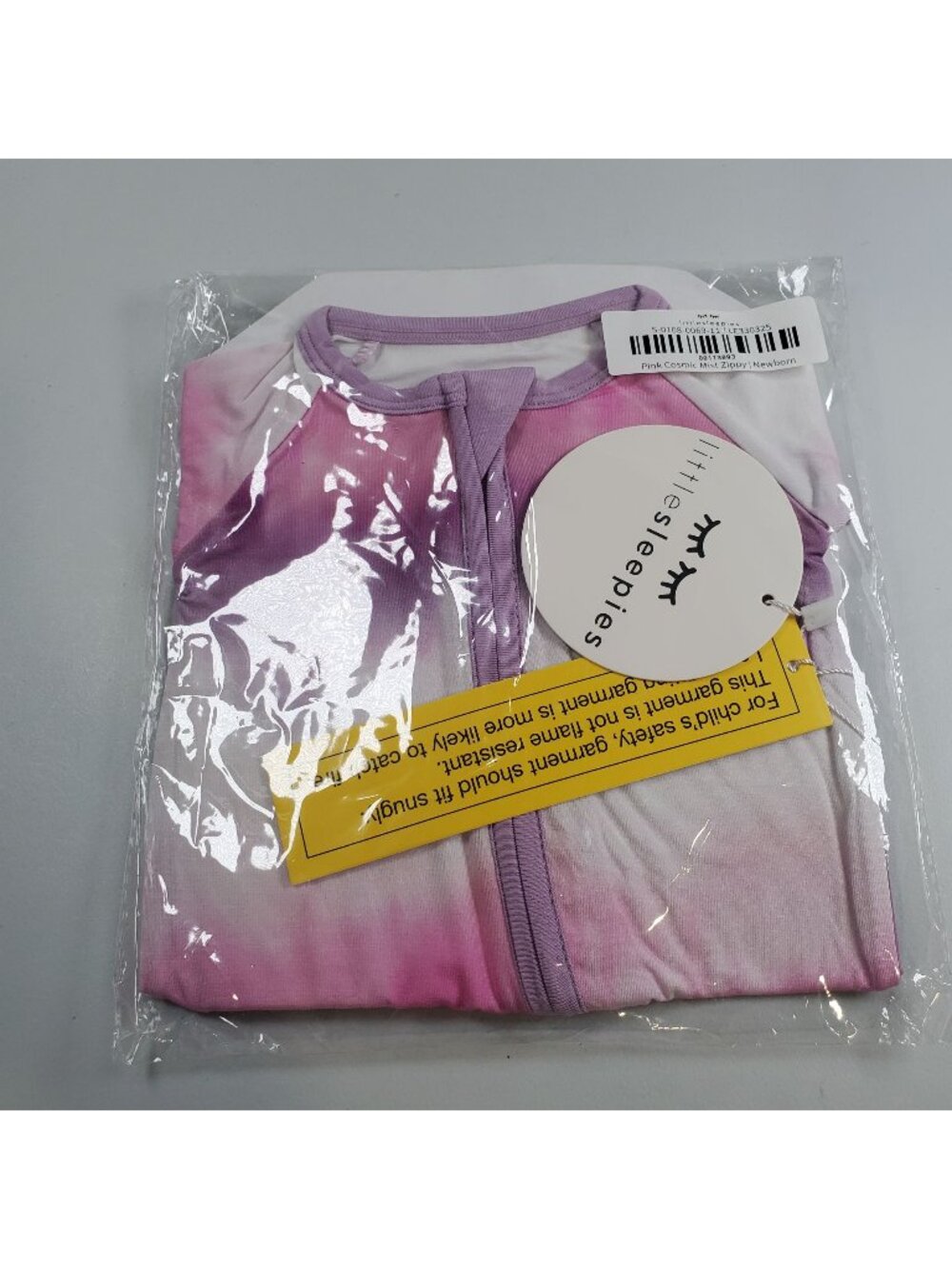 Little Sleepies Pink Cosmic Mist Pajama Girl Size Newborn NWT Bamboo Blend